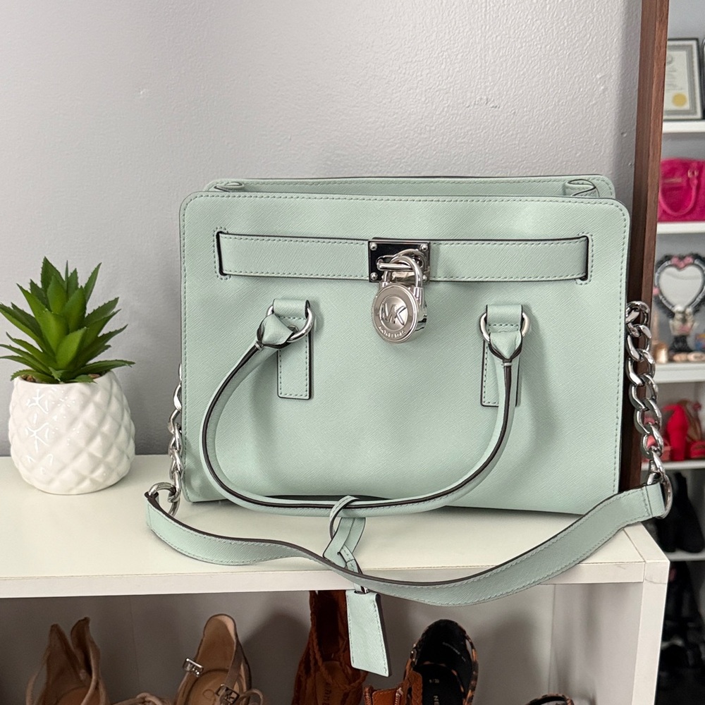 Michael Kors Mint Green Satchel